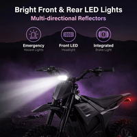 Stock entrepôt US – Moteur QS 72V 2000W, IPX6, hydraulique, 130kg, Enduro Adulte Surron Light Bee X 72V, Moto Tout-Terrain Électrique, Vélo Électrique
