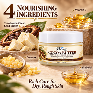 Crema Corporal Hidratante de Manteca de Cacao Natural de Marca Privada con Cera de Abeja y Vitamina E para Mujeres, Aclarante e Hidratante para el Cuidado Corporal - Product Image 3