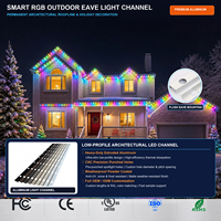 Profilé en aluminium pour bande LED, extrusion de profilés pour éclairage intérieur et extérieur, longueur personnalisée