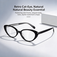 BC2103 Fakeme Tenney – Montures de lunettes œil-de-chat élégantes en acétate de haute qualité, identiques à celles de Yuqi Song, idéales pour les looks sans maquillage