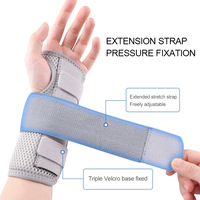 Attelle de poignet respirante et flexible avec support pour la main, protection en mousse, stabilité, facile à porter, s'adapte à l'articulation métacarpale pour la tendinite