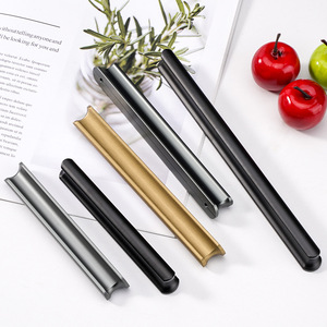 Direct Factory Sale <b>Black</b> & Golden Aluminum Alloy Drawer & <b>Door</b> Handles for Kitchen Gym Wardrobe Bedroom Accessory - Product Image 1