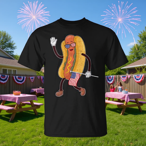 Camiseta patriótica con bandera americana del 4 de julio para hombre, manga corta, cuello redondo, impresión digital - Product Image 3