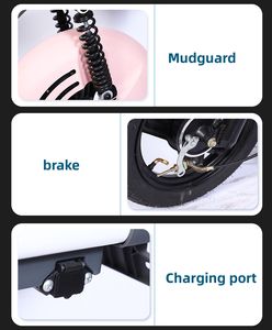 Vélo électrique de ville vert pour femmes vélo électrique de ville populaire 48v Ebike moteur Scooter vélo électrique à marche basse pour 2 personnes - Product Image 6