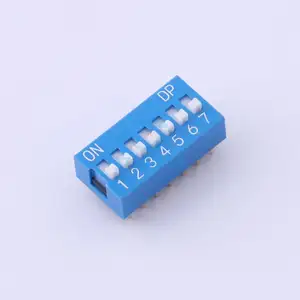 Kinghelm-Interruptor DIP azul de 1/2/3/4/5/6/8/10 dígitos, interruptor de marcación de 7 bits, 2,54mm