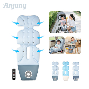 Cojín de Refrigeración para Asiento de Coche para <span class=keywords><strong>Bebé</strong></span> Anjuny AJ-BB01, Innovador, Fresco, con Malla Transpirable 3D, de Poliéster Suave, con Ventilador para Cochecito - Product Image 3