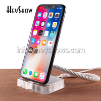 Alas Display Alarm Anti Maling Ponsel Akrilik Sistem Alarm Keamanan Anti Maling Tempat Penyimpanan Aman Dengan Fungsi Pengisian Daya