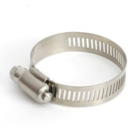 Factory Polished Metric Stainless Steel Pipe Clamps Adjustable American Type Hose Clamp
