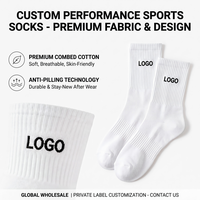 Chaussettes de sport athlétiques personnalisées avec logo, en coton côtelé, unisexe, respirantes et amortissantes, pour la course à pied, vente en gros, fabricant