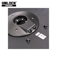 Cymbale électronique 3 zones de 20 pouces avec pad en silicone et fonction choke |   Latence de 5 ms |   Professionnel |   Compatible avec Roland//ATV/EFNOTE/Alesis |   Usine