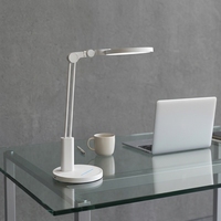 Lampe de bureau LED moderne avec minuteur, protection oculaire, lumière de table, 3 modes de couleur, lampe de lecture flexible réglable pour le bureau