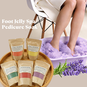 Gel de Cristal para Pedicura y Manicura, Sal de Baño para <span class=keywords><strong>Pies</strong></span> DIY, Polvo de Spa de Marca Privada, <span class=keywords><strong>Masaje</strong></span>, Suavizante, Blanqueador - Product Image 1