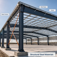 Structure en acier pour entrepôt