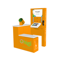 Kiosque libre-service pour examen médical, écran tactile capacitif sur pied, intérieur, pour clinique, hôpital, télésanté, OEM ODM SDK