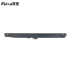 בולם רך לסגירה שקטה לדלת אסם שחורה פופולרית - מערכת גלגלות לדלת הזזה מרובעת להפעלה חלקה של דלת ארון בגדים - Product Image 2