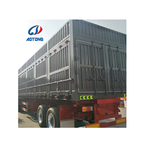 13m Side Wing Van Trailer Heavy Duty Tri Axle Box Trailer Precio bajo Cuerpo cerrado Acero Semirremolque para camiones - Product Image 1