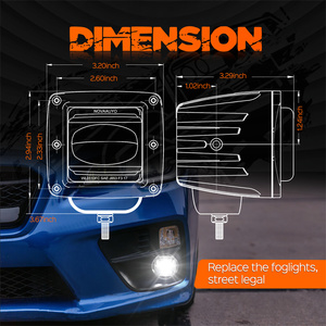 ไฟตัดหมอก LED 20W 3นิ้ว nova ไฟตัดหมอกถูกกฎหมายสีขาวหรือสีเหลือง J583 - Product Image 6