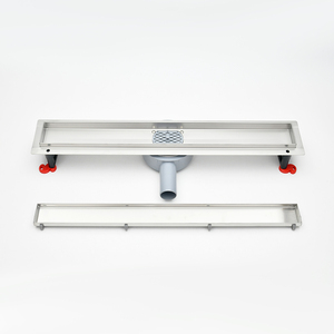 SANIPRO 304 Stainless Steel Tile Insert Hidden <strong>Shower</strong> Drain Bathroom Linear Long Floor Drains with 360 Degree Rotation <strong>Outlet</strong> - Product Image 3