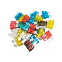 10 fusibles standard, 5A, 7.5A, 10A, 15A, 20A, 25A, 30A, 35A, 40A, 32V, fusibles en plastique colorés pour voiture, SUV, camping-car, moto, bateau, camion