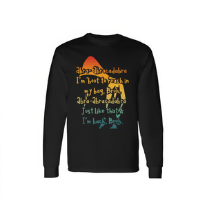 อาบรา อาบราคาดาบลาเสื้อยืดแขนยาวคอกลมแบบยูนิเซ็กซ์พิมพ์ลายดิจิตอลสำหรับผู้ใหญ่สไตล์วินเทจ - Product Image 2