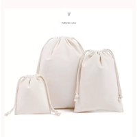 Sac à cordon en coton et polyester personnalisable Petite trousse de maquillage en toile avec logo Style vestimentaire réutilisable pour sublimation