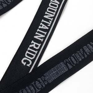 Factory Price Webbing High Quality Customized Logo Sustainable Stock Jacquard Garment Band - Product Image 3