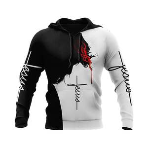 Sweat-shirt à capuche pour homme en gros, motif tête de lion décontracté, Halloween, mythologie viking, impression numérique 3D, coupe ample - Product Image 1