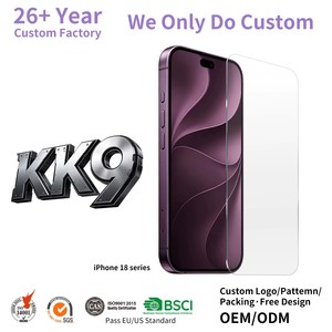 กระจกกันรอย KK9 สำหรับ iPhone 17 18 Pro Max ป้องกันการแตก ทนแรงกระแทก บางเฉียบ - Product Image 1