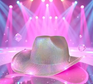 Sombrero de Vaquera Personalizado con Luces LED de Colores para Adolescentes, Ideal para Año Nuevo, Diwali, Cumpleaños, Graduaciones, Fiestas, Bares, Disfraces y Accesorios de Cosplay - Product Image 3