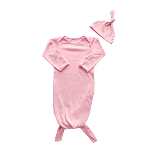 100% coton nouveau-né bébé pyjamas ensembles 3 pièces bébé vêtements sac de nuit avec chapeau et bandeau accessoires - Product Image 5