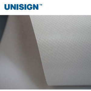 ร้อน/เย็นลามิเนตแบ็คไลท์แบนเนอร์ม้วนเคลือบแบ็คไลท์แบนเนอร์ 650gsm สีฟ้ามันวาวผ้ายืดหยุ่นแบ็คไลท์แบนเนอร์ม้วน - Product Image 2