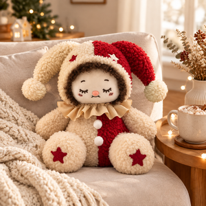 Juguetes de Peluche Personalizados OEM ODM, Juguetes de Peluche Navideños para Niños al por Mayor, Muñeco de Payaso Jester de Peluche Sherpa - Product Image 2