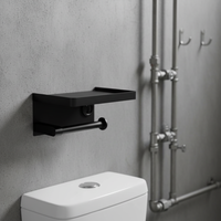 Support mural pour téléphone portable en acier inoxydable 304 Homedec, distributeur de papier toilette/serviettes, design moderne pour salle de bain, garantie 3 ans
