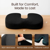 Coussin de siège lombaire matelassé en mousse à mémoire de forme Anjuny de haute qualité, écologique, anti-escarres, rafraîchissant, perméable à l'air et antistatique