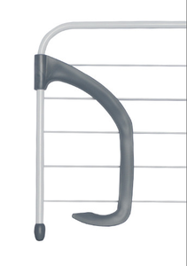 उच्च गुणवत्ता वाले बहुक्रियाशील तह कपड़े रैक लोहे की खड़ी डिजाइन ढहने योग्य लटकाने वाली शैरी कपड़े सुखाने रैक - Product Image 6