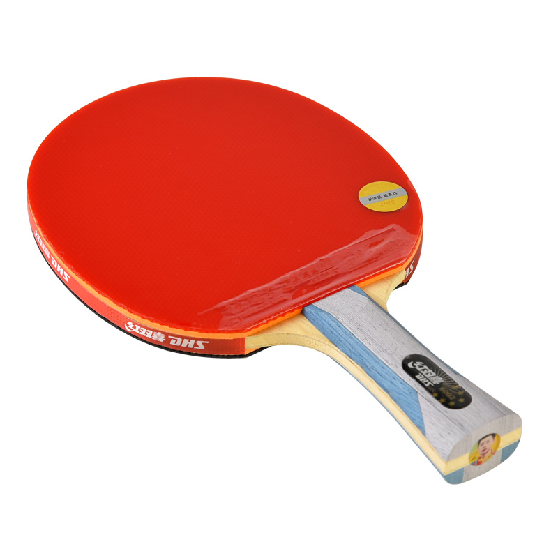 DHS Raket Tenis Meja 6-Star, Raket Tenis Meja PingPong Profesional Lurus dan Horizontal