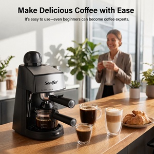 Cafetera Espresso Eléctrica Automática Sonifer SF-3534, 3.5 Bares de Presión, 220V, para el Hogar, Venta al Por Mayor - Product Image 4