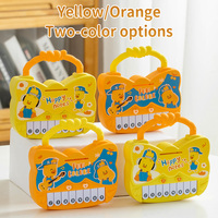 Creative Candy-Packed Plastic Cartoon Children's Piano Toys 8 Scales Wholesale for Supermarkets Baby Electronic Keyboards for