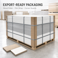Panneau MDF mélaminé de qualité meublier pour bureaux et armoires, panneau de fibres E1 stable pour l'aménagement de bureaux commerciaux