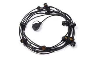 10M 10holders IP65 Outdoor Backyard Party Festoon <strong>Lights</strong> PVC Cable E27 <strong>String</strong> <strong>Lights</strong> - Product Image 2