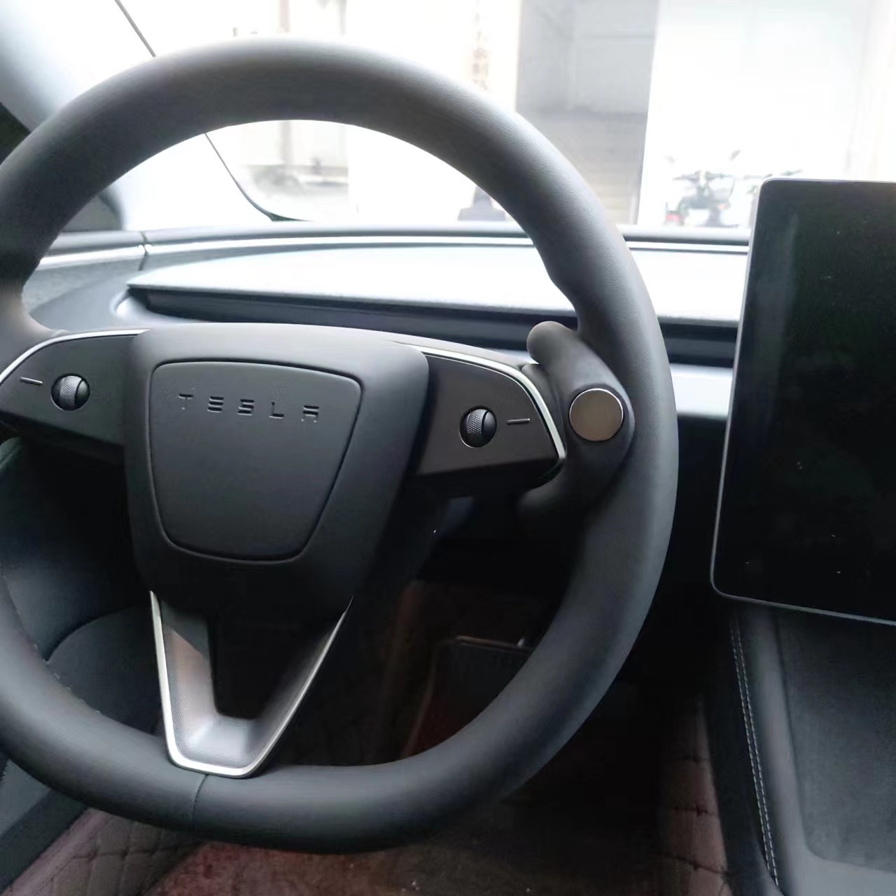 テスラ Model 3 Highland 2024用 ステアリングホイールウェイト ブラック