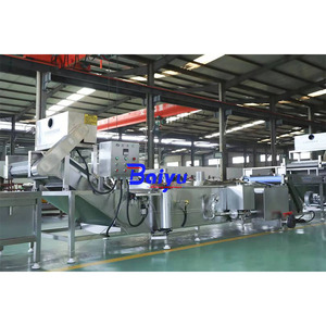 เครื่องลวกผักผลไม้เกรดอาหาร Baiyu สำหรับโรงงานผลิต ให้ความร้อนสม่ำเสมอ ผลิตต่อเนื่อง 5-60 กิโลวัตต์ - Product Image 2