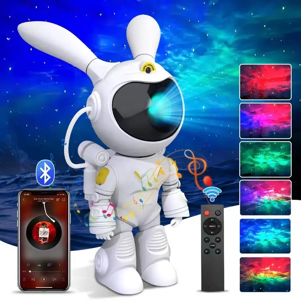 Astronaut projector for friends family home decoration table lamp atmosphere night lights standing position