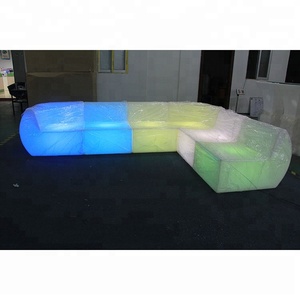 工場直販、低<span class=keywords><strong>MOQ</strong></span>、カスタムメイドのモダンなバー家具、プラスチック製LEDライトストリップ付きソファ、ナイトクラブ・バー向けセット - Product Image 4