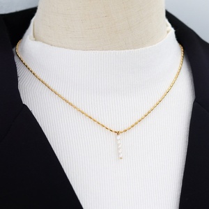 Collar Versátil con Colgante Geométrico de Perlas y Borlas, Cadena Larga con Cuentas, Estilo Femenino, Cadena para Clavícula, Joyería de Moda - Product Image 5