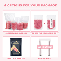 Lifestance 1lb Perles de cire dure rose de haute qualité pour l'épilation du visage, indolore, sans colophane, perles de cire chaude dépilatoire, vente directe usine