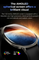Elegante Reloj Inteligente M301 con Pantalla Cuadrada Grande de 1.32 Pulgadas, Múltiples Deportes, Monitoreo de Salud, Linterna LED, Reloj Inteligente para Mujer