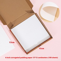 Pochettes à pizza jetables ondulées de 6 à 12 pouces, résistantes à la graisse et absorbant l'huile, en papier épais pour la manipulation et le transport