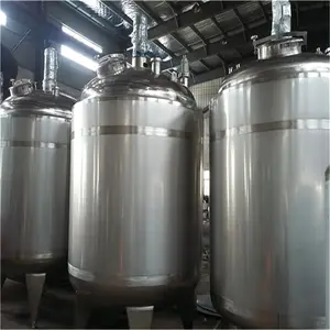Mezcla de jugo, emulsionante, homogeneizador, tanque encamisado