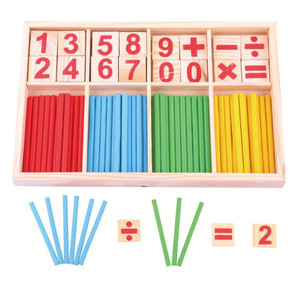 Juguete de Matemáticas de Madera para Niños, Palitos de Contar de Madera, Juguetes de Cálculo Matemático, Aprendizaje Temprano, Varillas de Contar, Juguete Educativo - Product Image 3